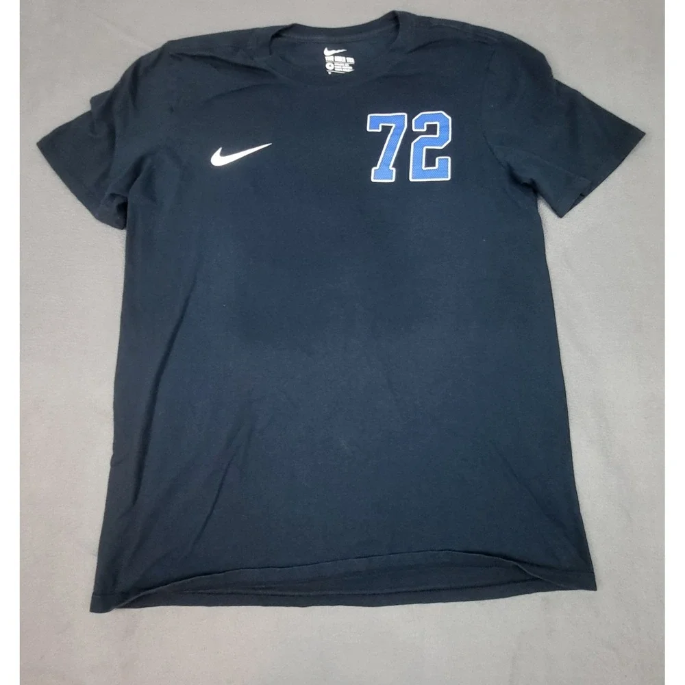 Nike Sportswear 72 Shirt Mens Medium Blue Crew Neck Lightweight Outdoor Logo